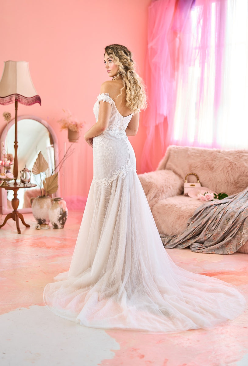 CHANEL OVERSKIRT - Designer Wedding Dresses - Miss Chloe Bridal