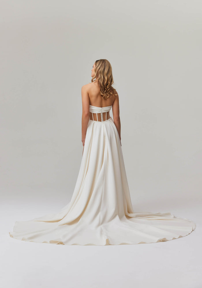 CHANEL OVERSKIRT - Designer Wedding Dresses - Miss Chloe Bridal