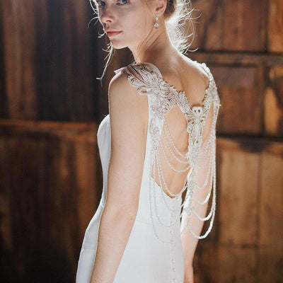 Model wearing Sofia wedding gown