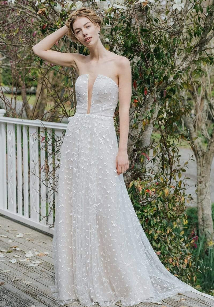 Model wearing Kadison wedding gown