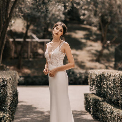 Model wearing Lakisha wedding gown