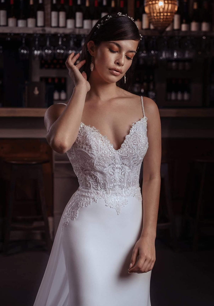 Model wearing Mabeline wedding gown