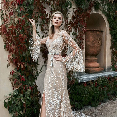 Model wearing Nevena wedding gown