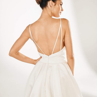 Model wearing Orfia wedding gown